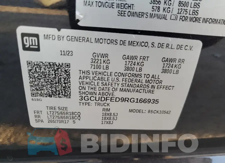 3GCUDFED9RG166935 Photo# 12