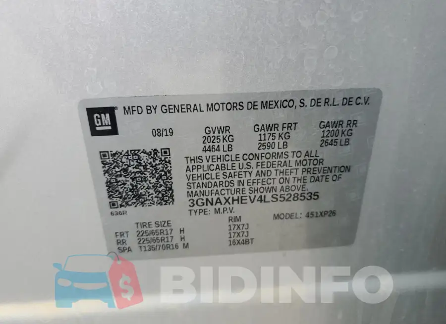 3GNAXHEV4LS528535 Photo# 13