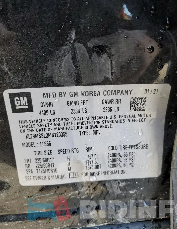 KL79MSSL3MB129355 Photo# 14