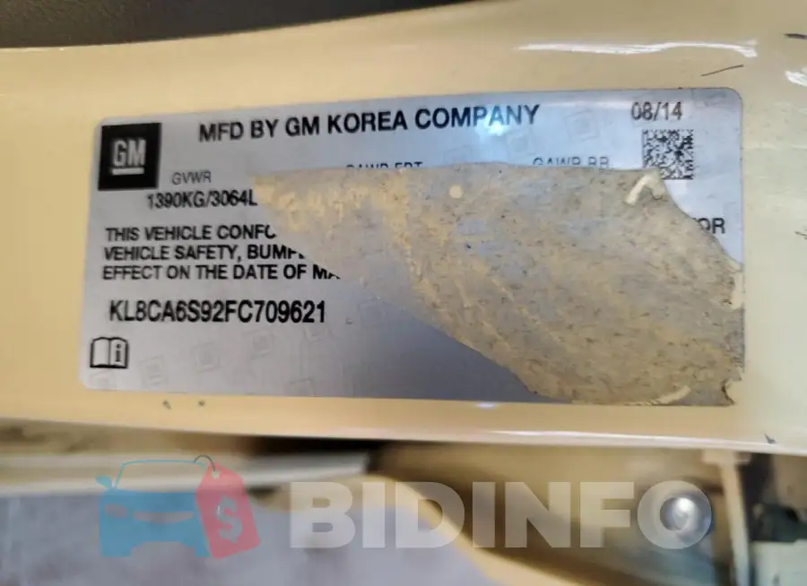 KL8CA6S92FC709621 Photo# 12
