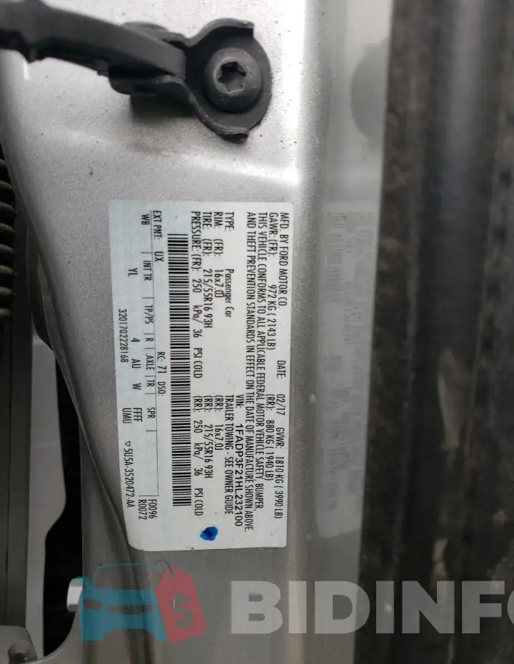 1FADP3F21HL232100 Photo# 12