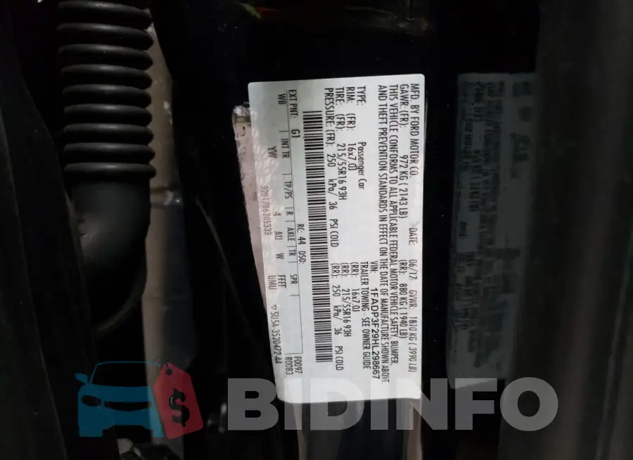 1FADP3F29HL298667 Photo# 12