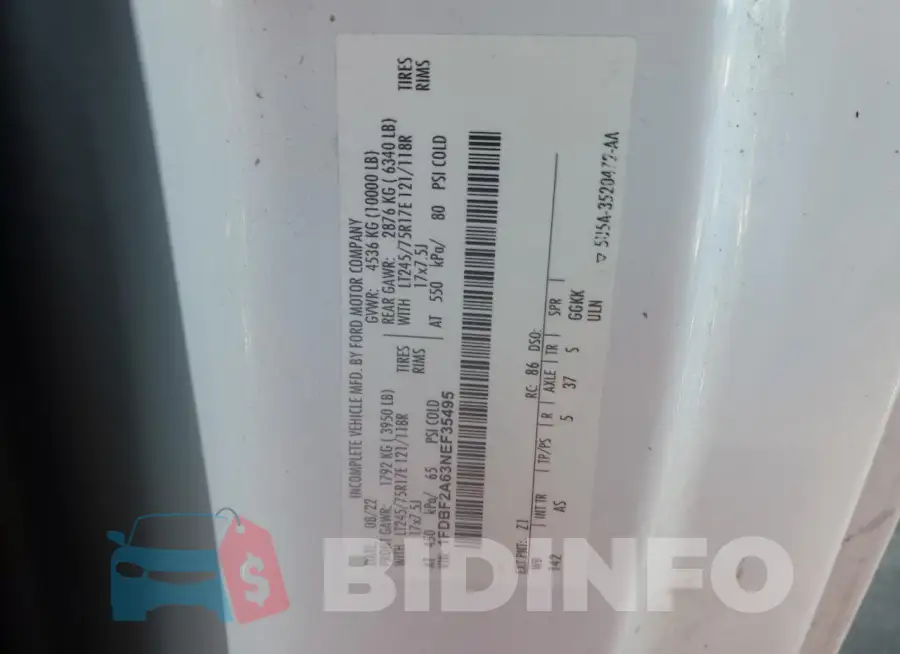 1FDBF2A63NEF35495 Photo# 13