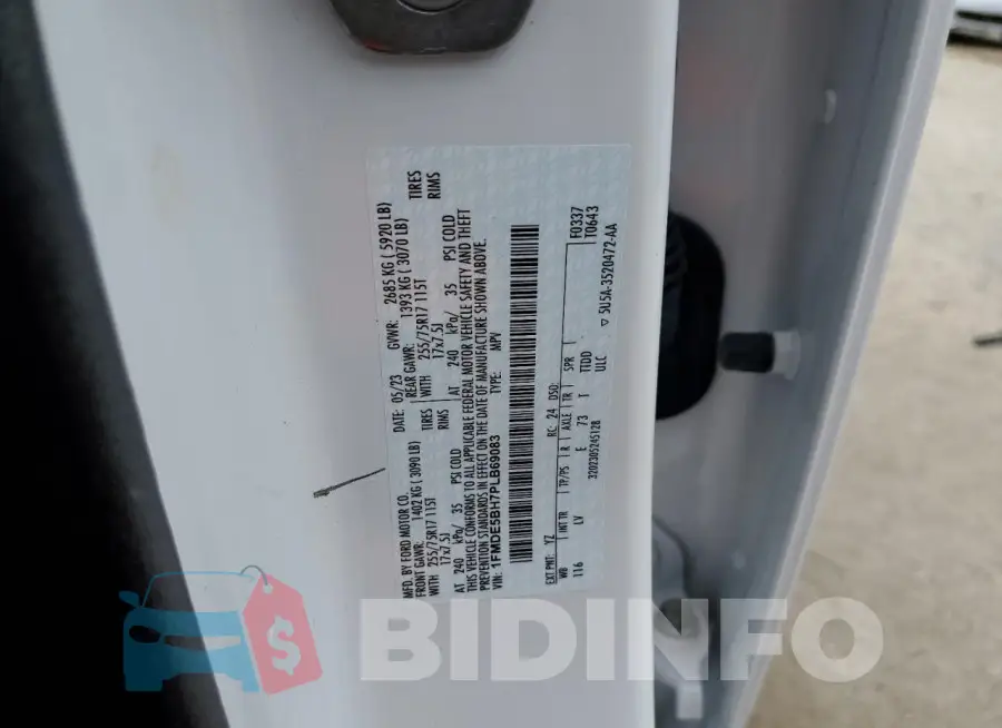 1FMDE5BH7PLB69083 Photo# 12