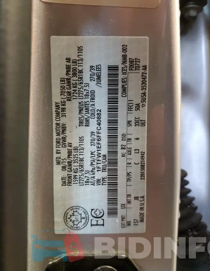 1FTFW1EF6FFC40882 Photo# 12