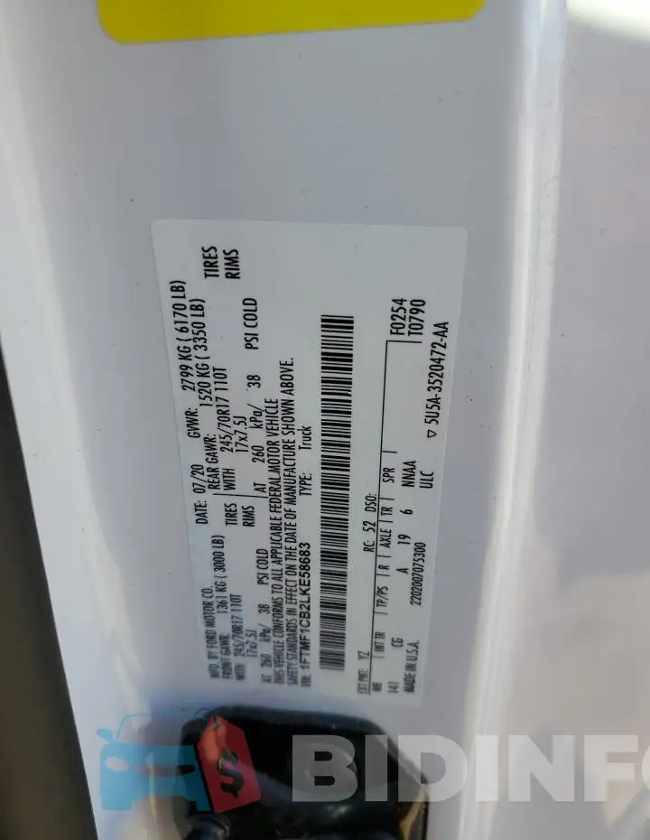 1FTMF1CB2LKE58683 Photo# 12