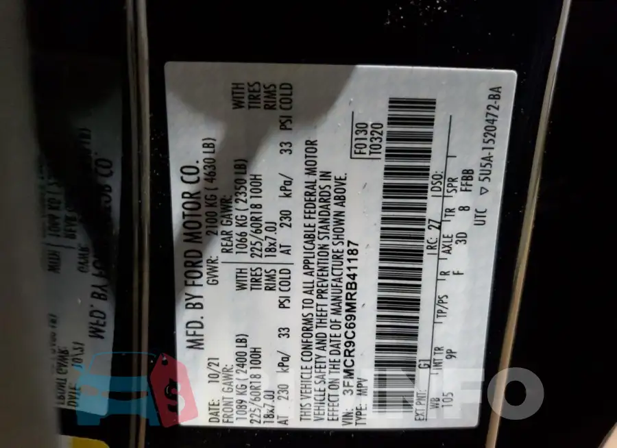 3FMCR9C69MRB41187 Photo# 13