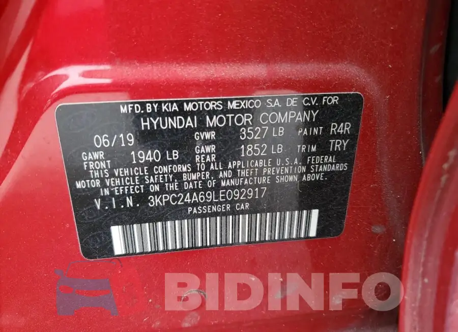 3KPC24A69LE092917 Photo# 13