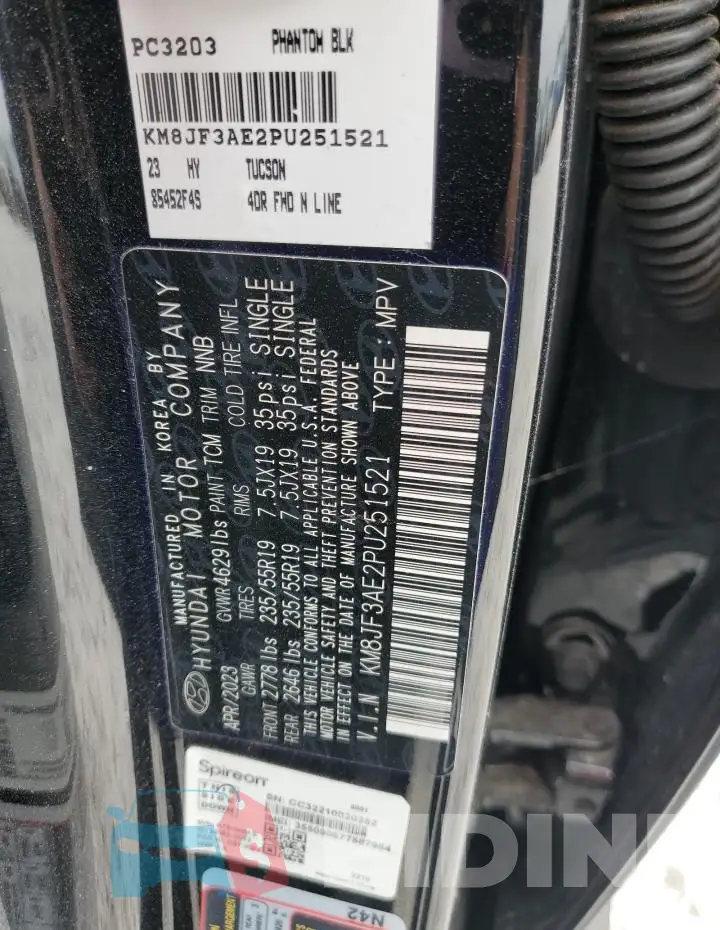 KM8JF3AE2PU251521 Photo# 14