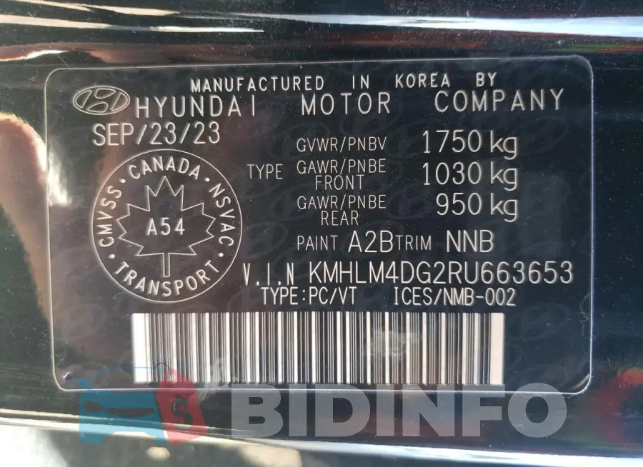 KMHLM4DG2RU663653 Photo# 12