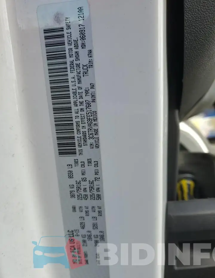 3C6TRVAG9FE517607 Photo# 13