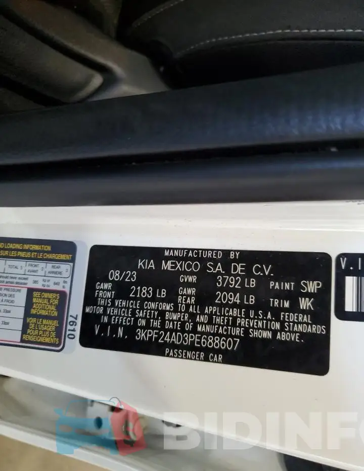 3KPF24AD3PE688607 Photo# 13