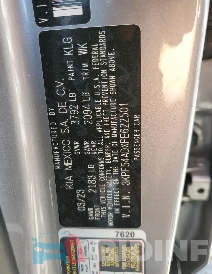 3KPF54ADXPE622501 Photo# 12