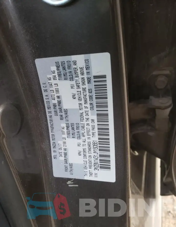 3MZBN1W31JM160661 Photo# 12