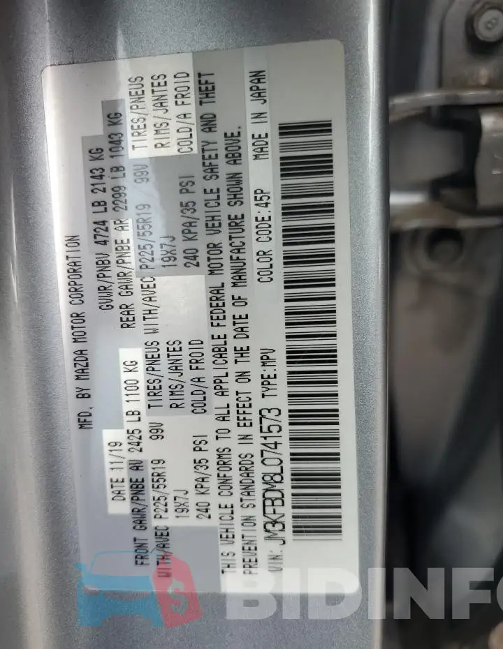 JM3KFBDM8L0741573 Photo# 13