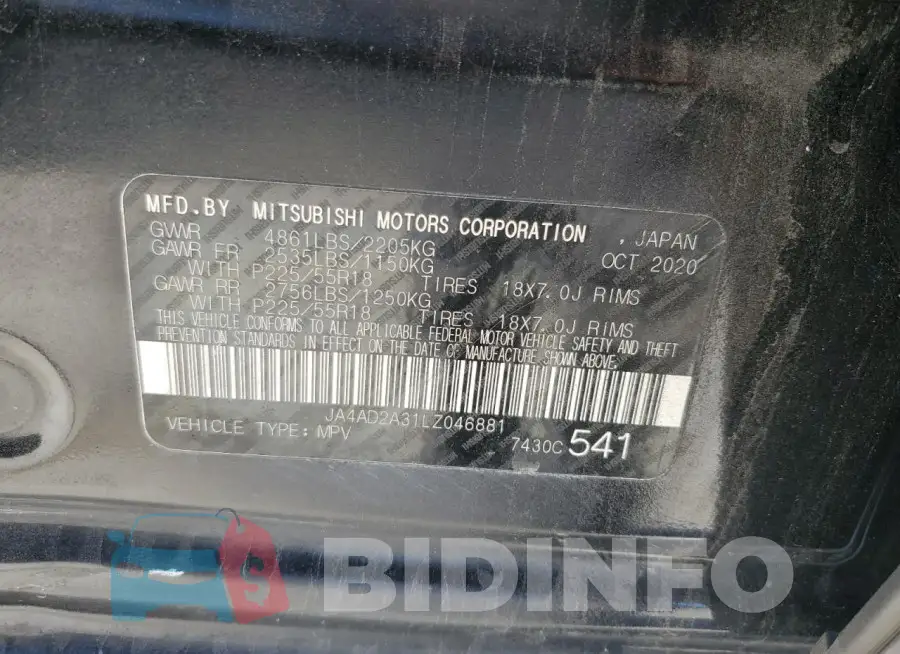 JA4AD2A31LZ046881 Photo# 14