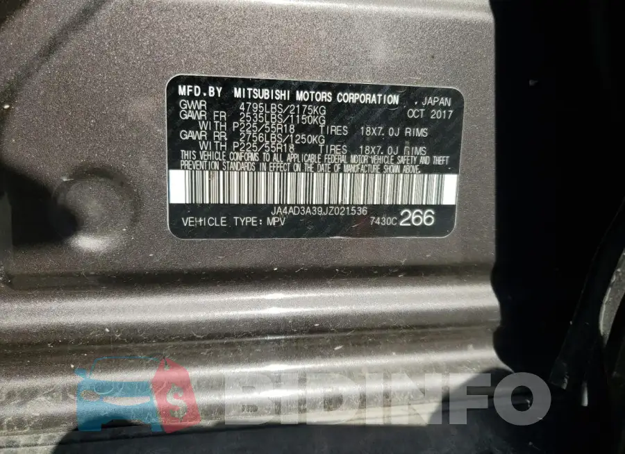 JA4AD3A39JZ021536 Photo# 13