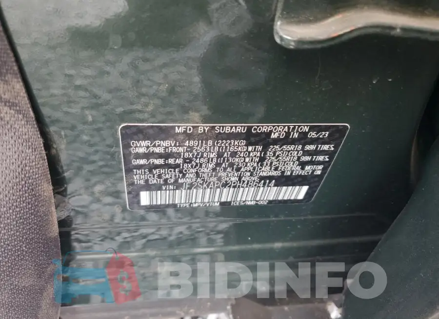 JF2SKAPC2PH486414 Photo# 13