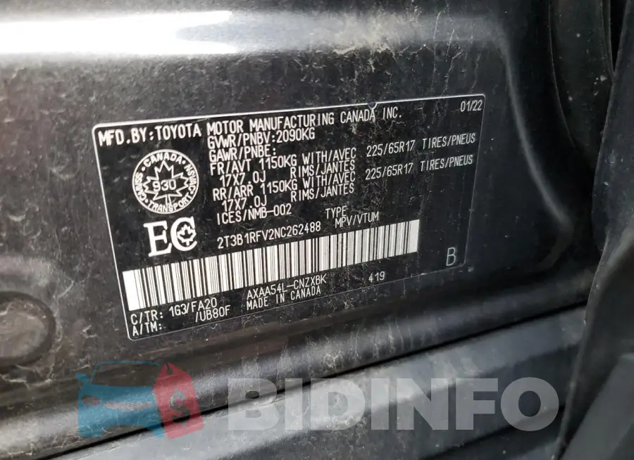 2T3B1RFV2NC262488 Photo# 14