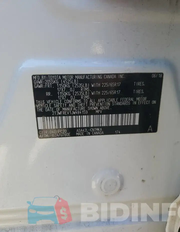 2T3WFREV1JW484159 Photo# 13