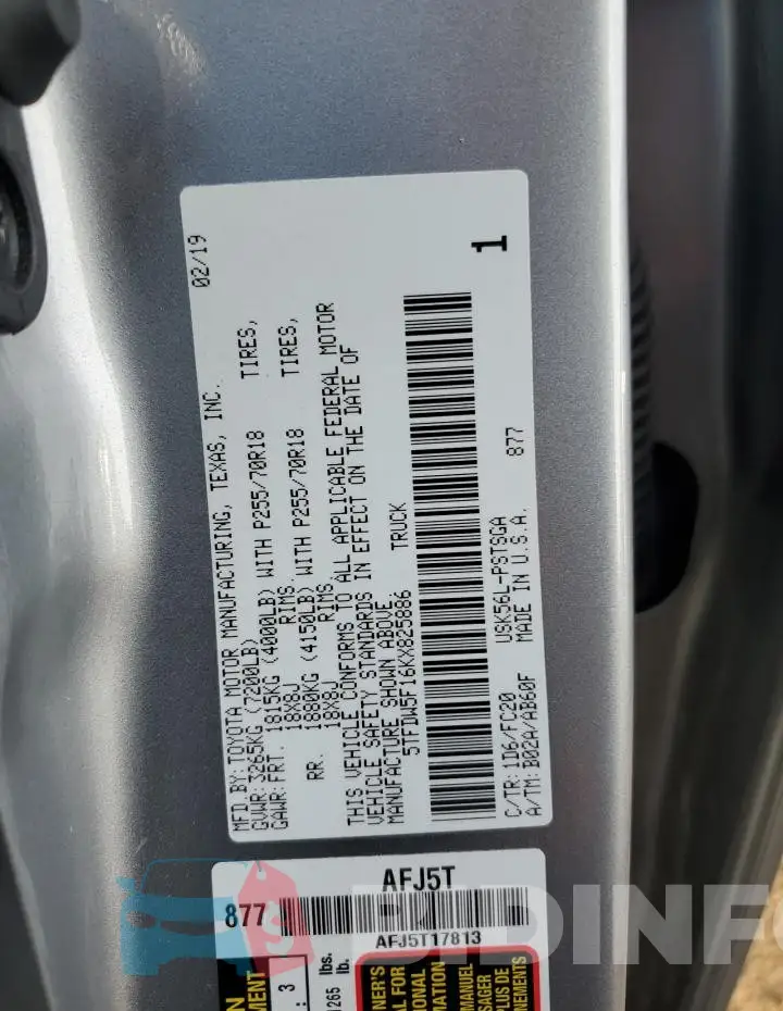 5TFDW5F16KX825886 Photo# 12