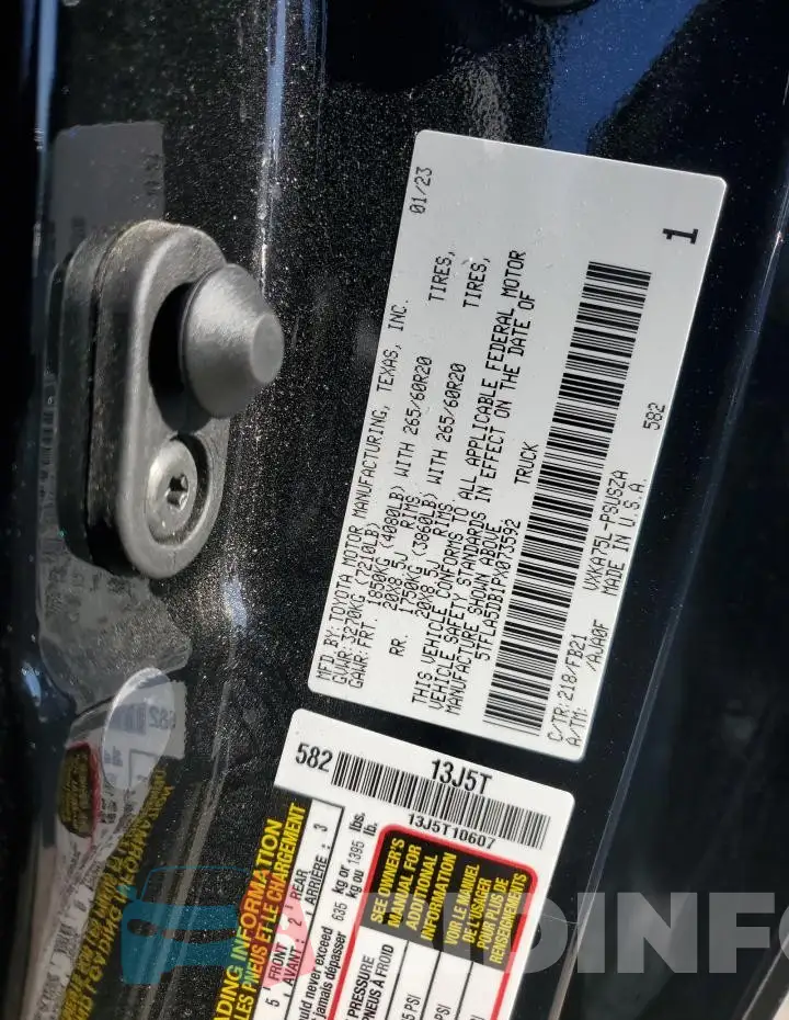 5TFLA5DB1PX073592 Photo# 12