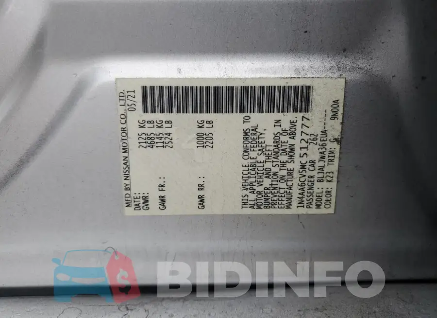 1N4AA6CV5MC512777 Photo# 12