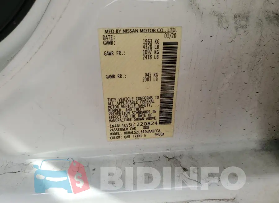1N4BL4CV5LC220824 Photo# 12