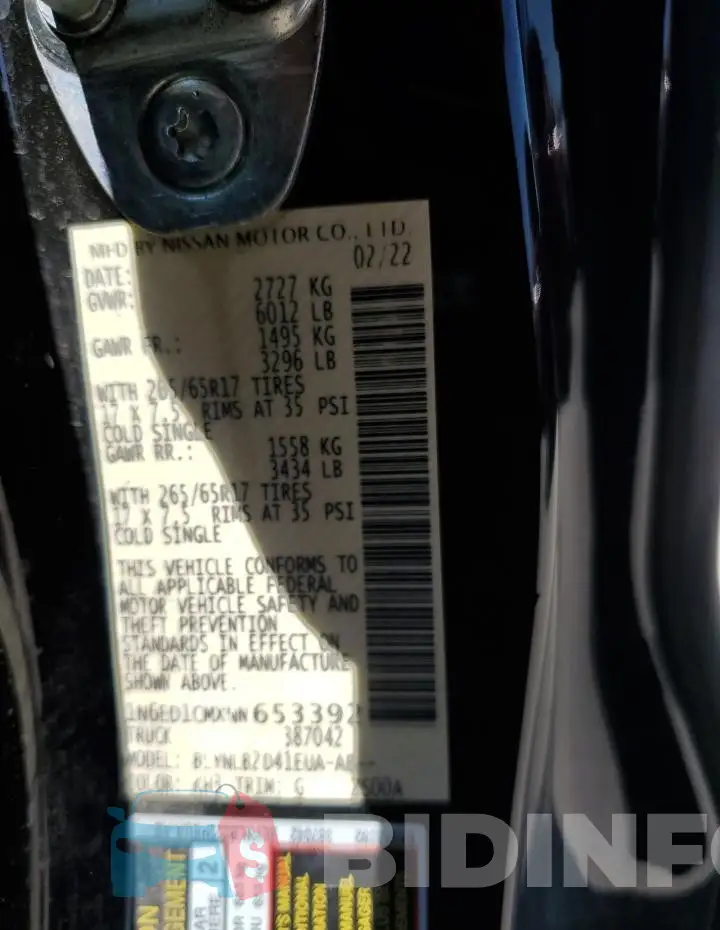 1N6ED1CMXNN653392 Photo# 12