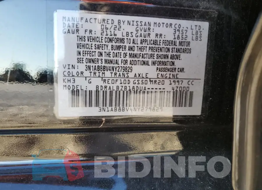 3N1AB8BV4NY279829 Photo# 13