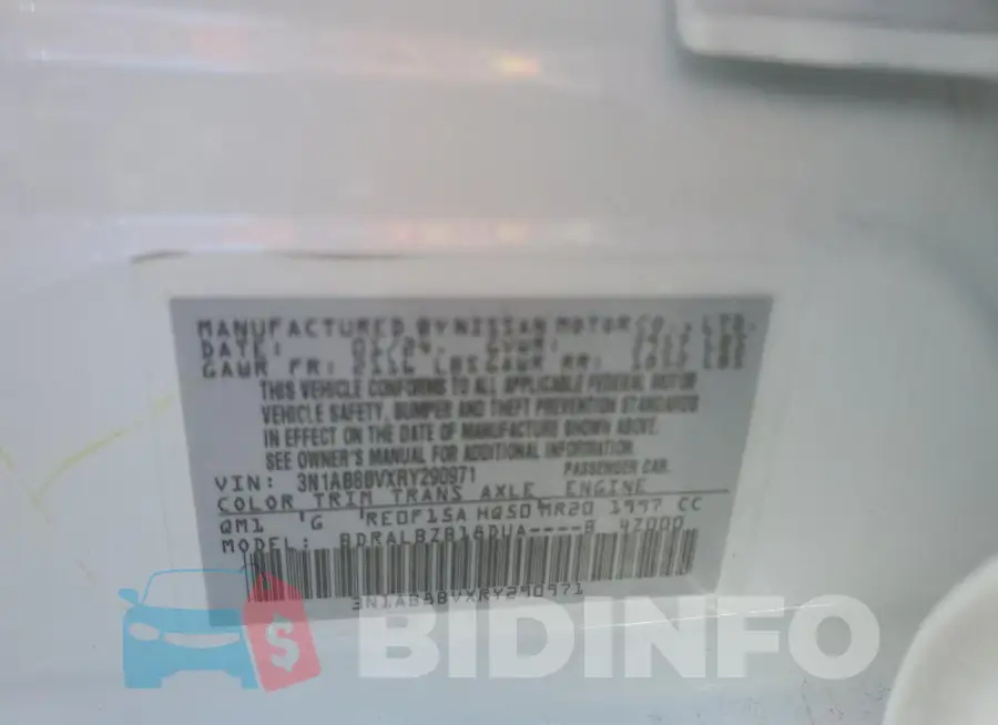 3N1AB8BVXRY290971 Photo# 12