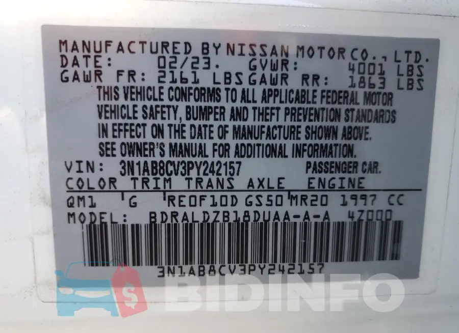3N1AB8CV3PY242157 Photo# 12