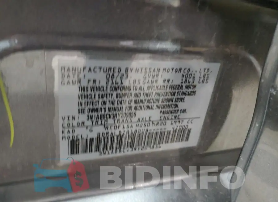 3N1AB8CV3RY209856 Photo# 12