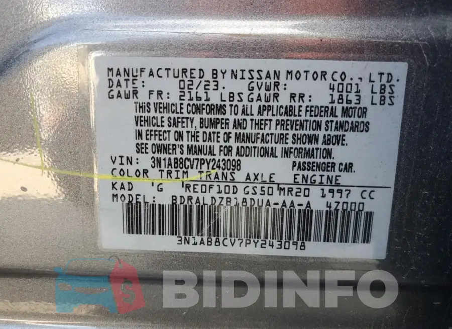 3N1AB8CV7PY243098 Photo# 13