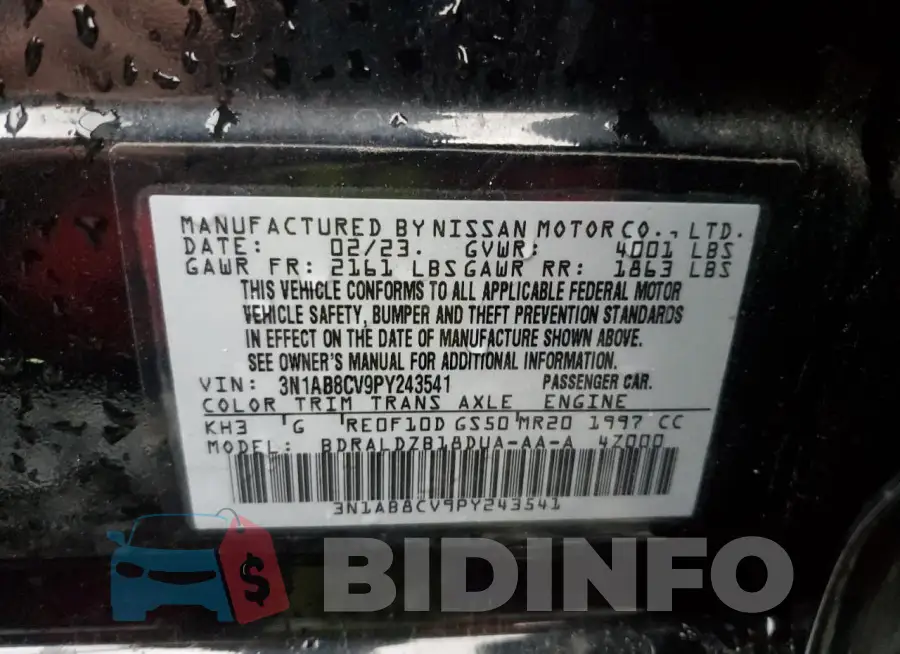 3N1AB8CV9PY243541 Photo# 12
