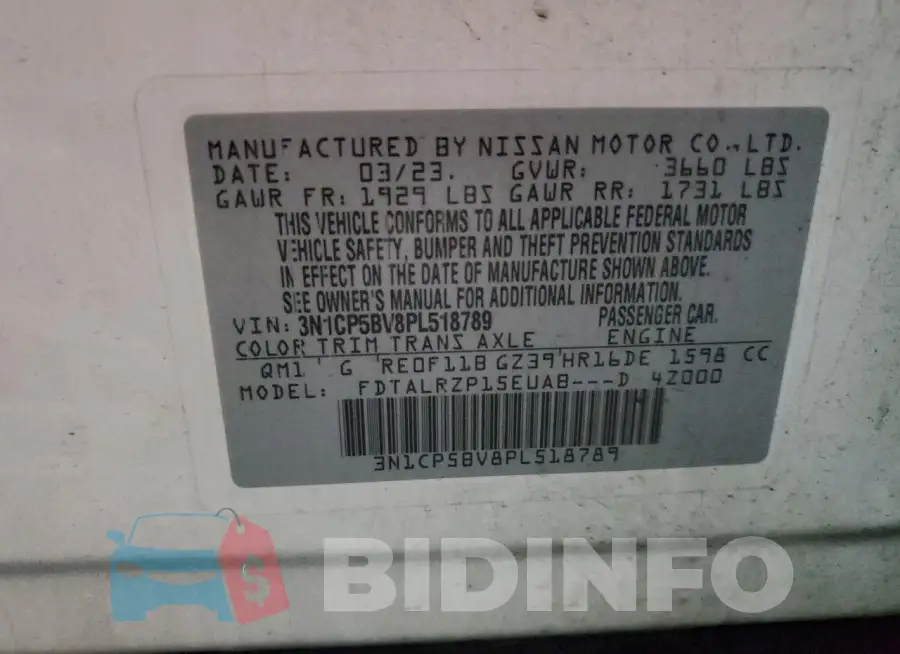 3N1CP5BV8PL518789 Photo# 12