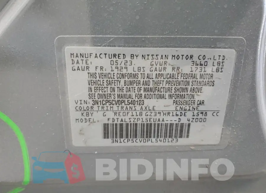 3N1CP5CV0PL540123 Photo# 13