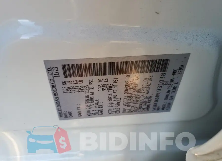 5N1BT3BB4PC931038 Photo# 12
