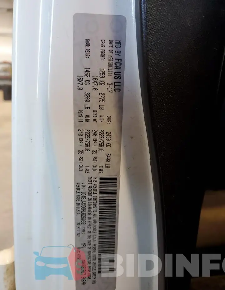 1C4BJWKG0HL626032 Photo# 13