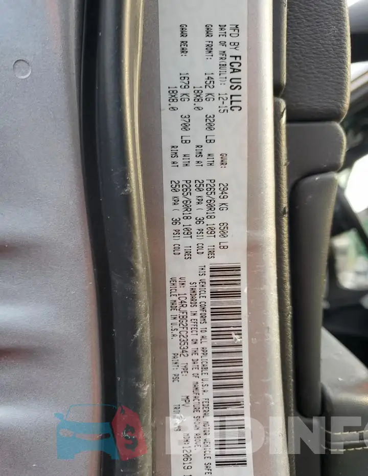 1C4RJEBG2FC235342 Photo# 13