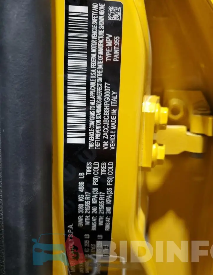 ZACCJBCB8HPG00077 Photo# 13