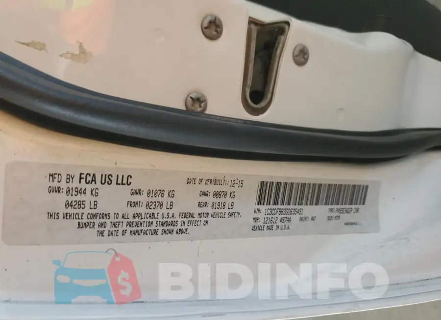 1C3CDFBB3GD635451 Photo# 12