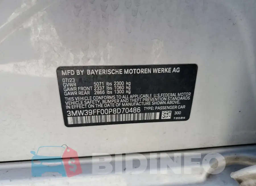 3MW39FF00P8D70486 Photo# 12