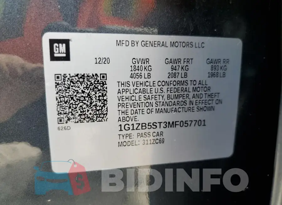 1G1ZB5ST3MF057701 Photo# 12