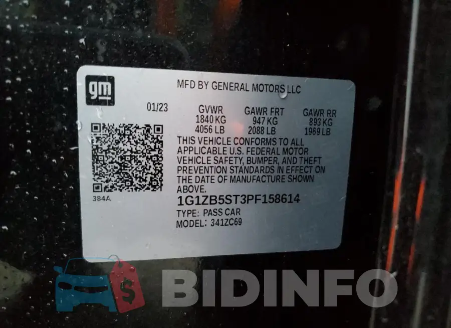 1G1ZB5ST3PF158614 Photo# 12