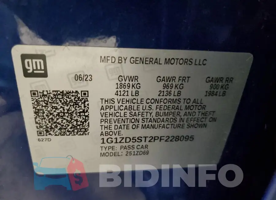 1G1ZD5ST2PF228095 Photo# 12