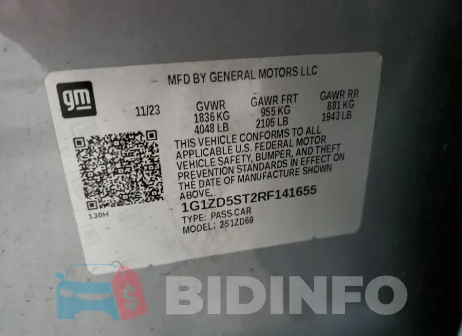 1G1ZD5ST2RF141655 Photo# 12
