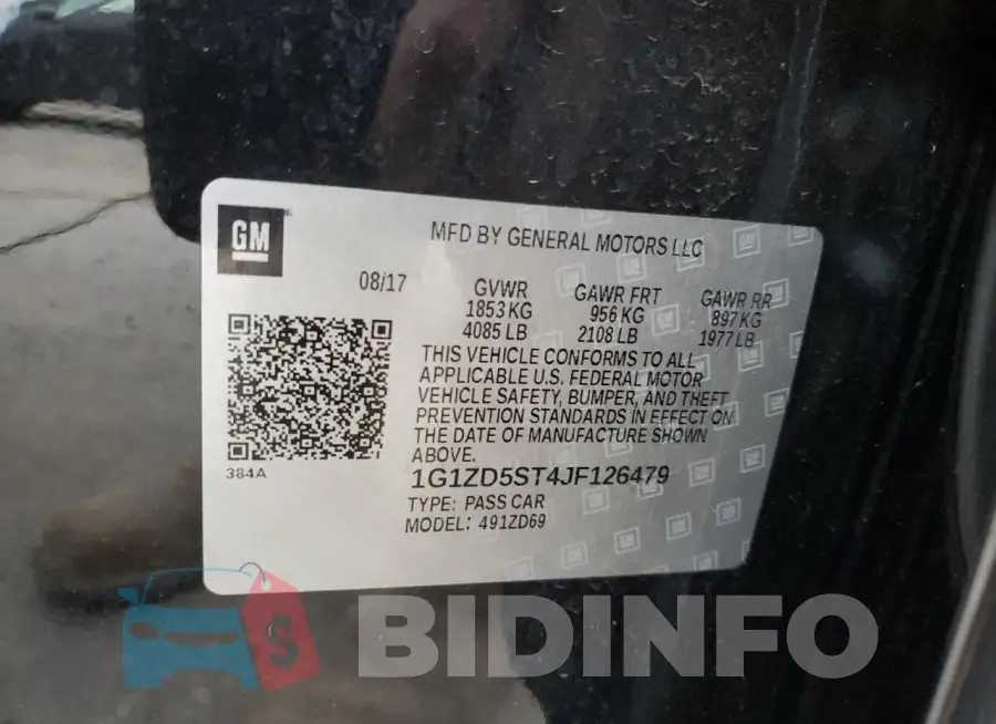 1G1ZD5ST4JF126479 Photo# 12