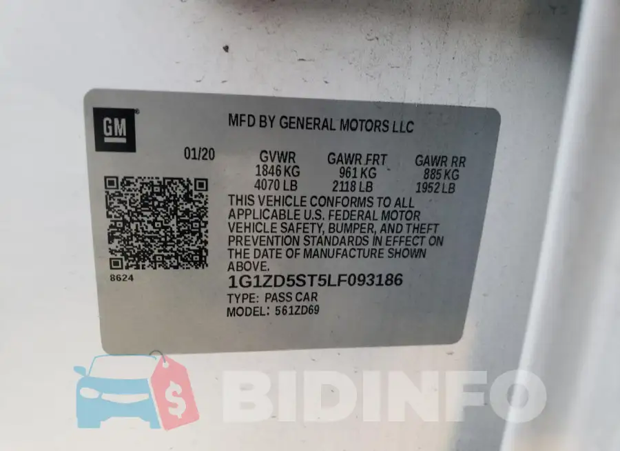 1G1ZD5ST5LF093186 Photo# 12