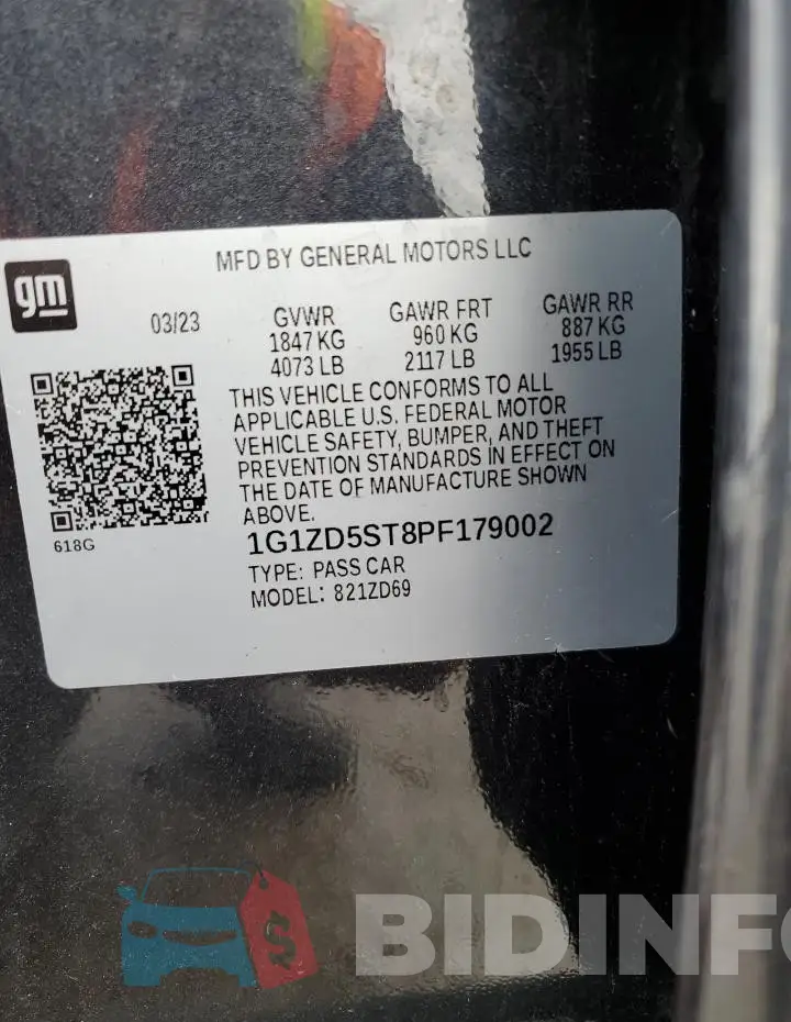 1G1ZD5ST8PF179002 Photo# 13